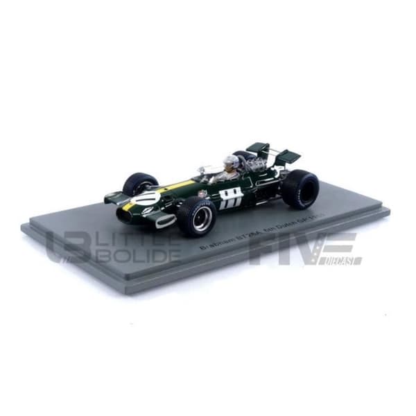 Samlarbil i miniatyr - SPARK 1/43 - BRABHAM BT26A - Holländsk GP 1969 - Grön/Gul