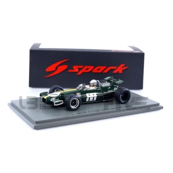 Samlarbil i miniatyr - SPARK 1/43 - BRABHAM BT26A - Holländsk GP 1969 - Grön/Gul