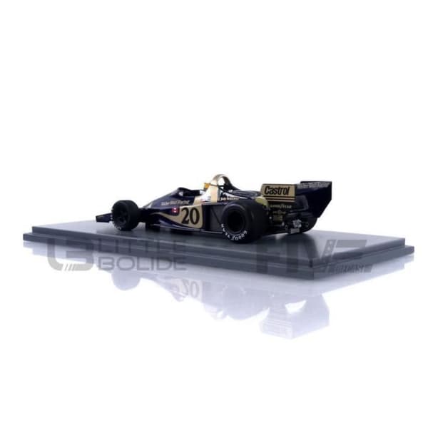 Samlarbil i miniatyr - SPARK 1/43 - WOLF WR1 - Vinnare Monaco GP 1977 - Svart / Guld