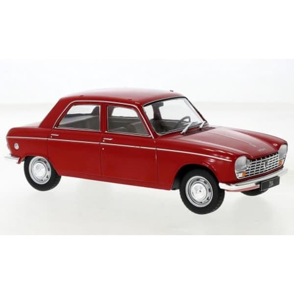 Monterade miniatyrer - Peugeot 204 Red 1968 1/24 Whitebox