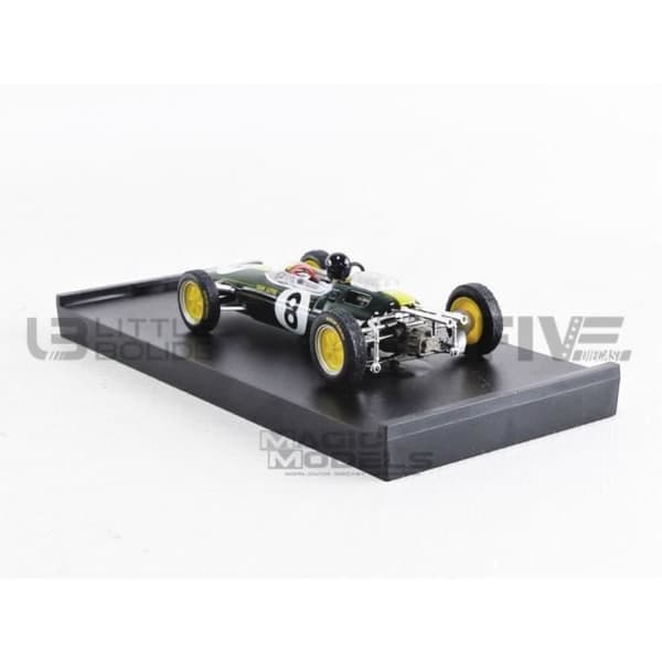 Samlarbil i skala - BRUMM - LOTUS 25 - GP Italien 1963 - Grön / Gul - 1/43