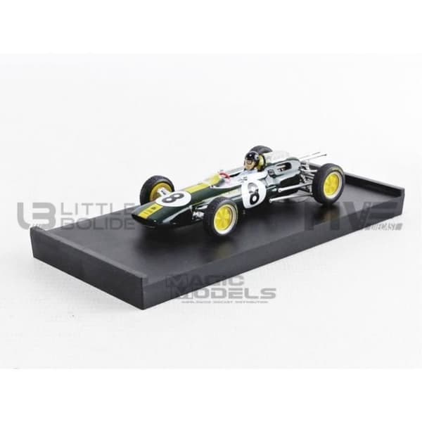 Samlarbil i skala - BRUMM - LOTUS 25 - GP Italien 1963 - Grön / Gul - 1/43