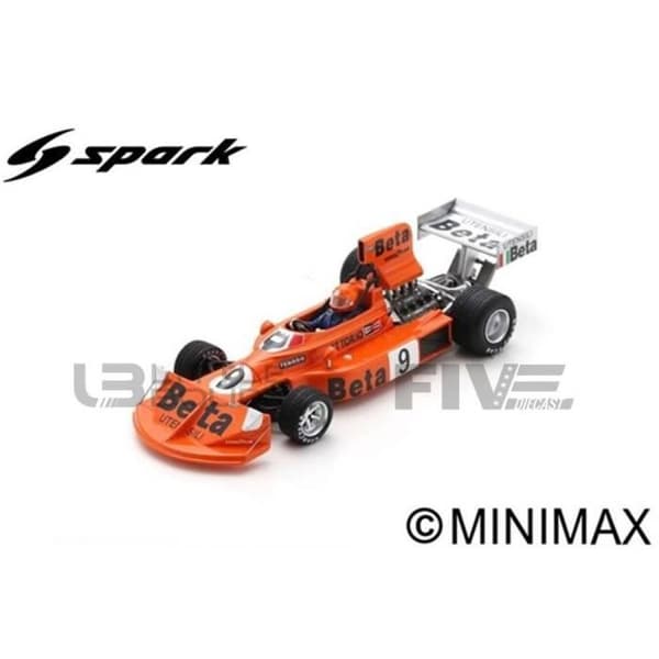 Miniatyrbil - SPARK - MARCH 751 - Vinnare av GP Österrike 1975 - Färg Orange - 1/43