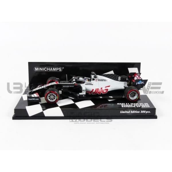 Minibil - MINICHAMPS - HAAS F1 TEAM VF20 - 1/43 - Vit - Svart