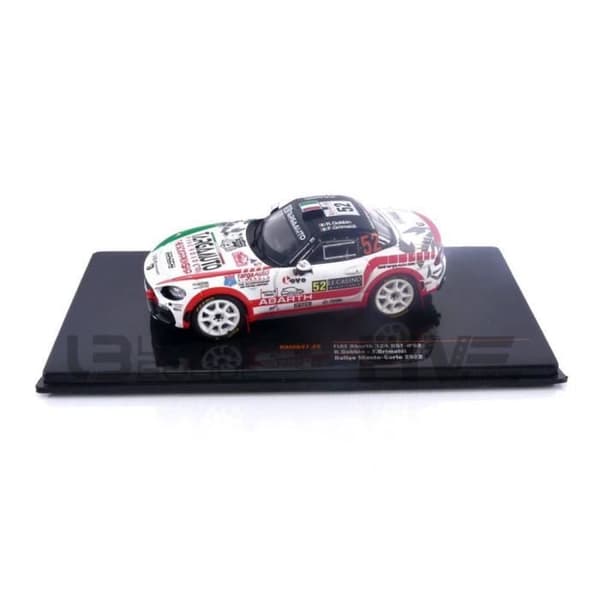 Samlarbil - IXO 1/43 - FIAT Abarth 124 RGT - Vit / Röd / Grön