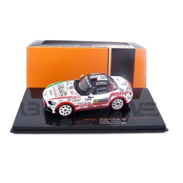 Samlarbil - IXO 1/43 - FIAT Abarth 124 RGT - Vit / Röd / Grön