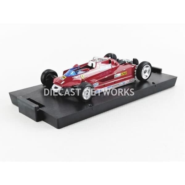 Samlarbil i miniatyr - BRUMM - FERRARI 126 CK Mulet - Monaco 1981 - Röd