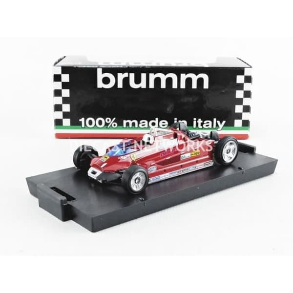 Samlarbil i miniatyr - BRUMM - FERRARI 126 CK Mulet - Monaco 1981 - Röd