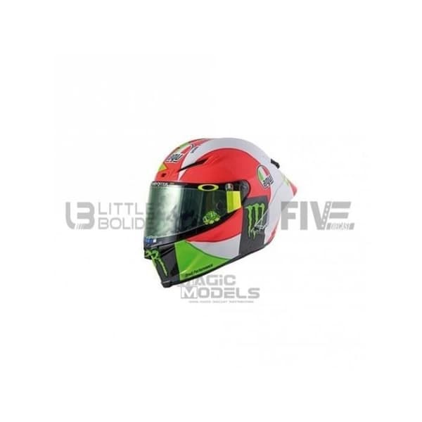 Samlarbil i miniatyr - MINICHAMPS 1/8 - AGV Moto GP Mugello - 2018 - Vit / Grön / Röd