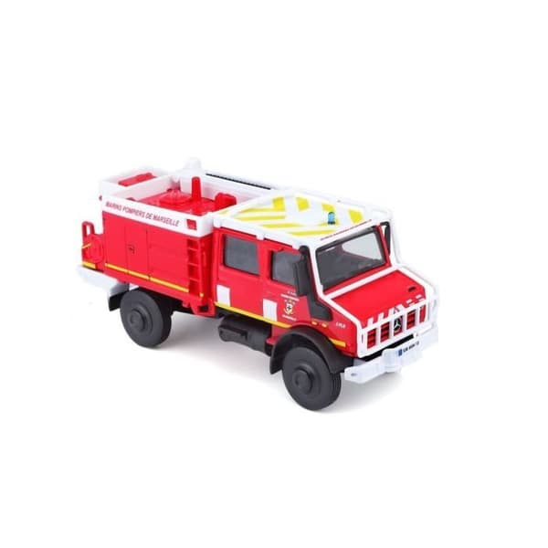 Monterade miniatyrer - Mercedes Unimog Marins Pompiers de Marseille 1/55 Burago