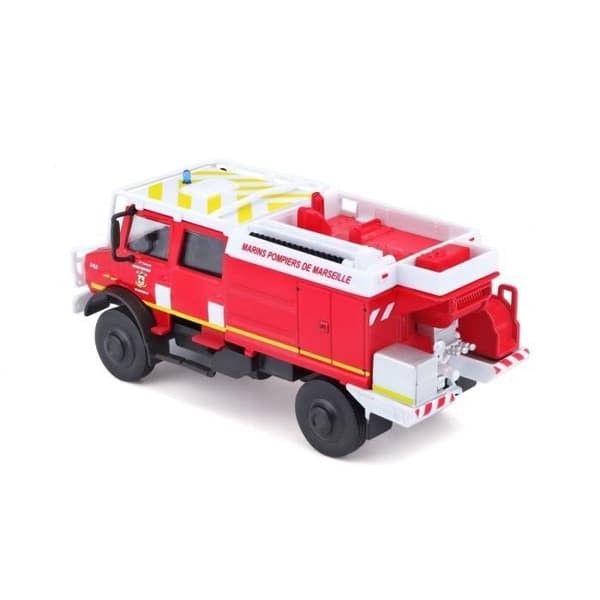 Monterade miniatyrer - Mercedes Unimog Marins Pompiers de Marseille 1/55 Burago