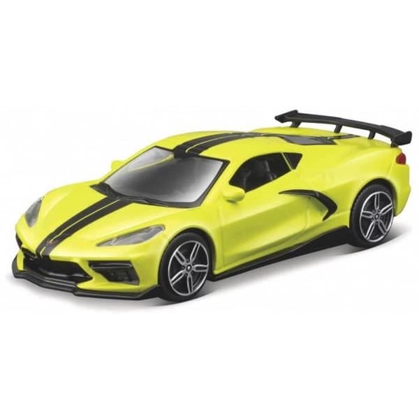 Monterade miniatyrer - Chevrolet Corvette Stingray Coupe Yellow 2020 1/43 Burago