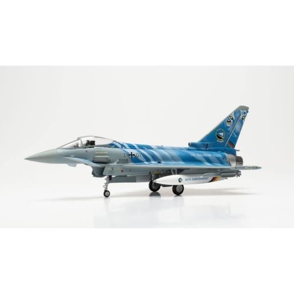 Flygplan - Herpa - Eurofighter Luftwaffe TaktLwG 74 - 1/72 - Monterade miniatyrer - Blå