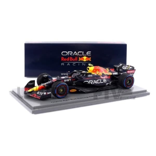 Samlarbil i miniatyr - SPARK 1/43 - RED BULL RB18 - Vinnare GP Monaco 2022 - Blå / Röd / Gul - S8533