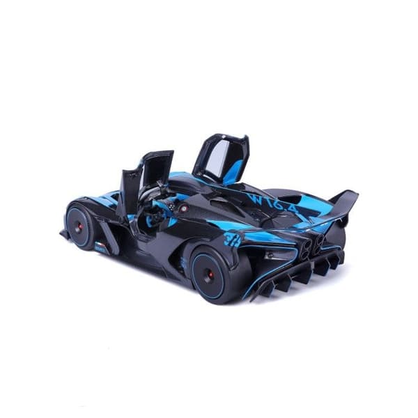 Modellbil - BBURAGO - Bugatti Bolide - Blå - Detaljerad inredning