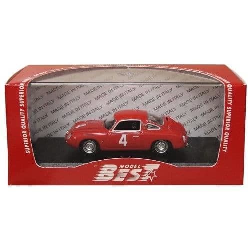 Miniatyrfordon - FIAT ABARTH 750 - Vinnare Monza 1963 - Skala 1/43 - Röd
