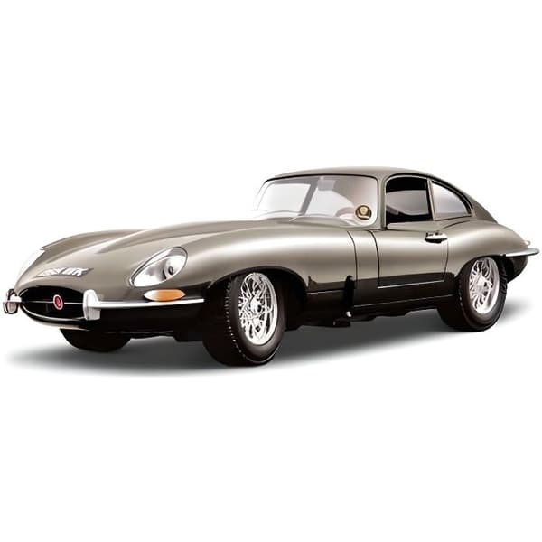 Skalmodell - BBURAGO - Jaguar E coupe (1961) - Skala 1/18 - Grå