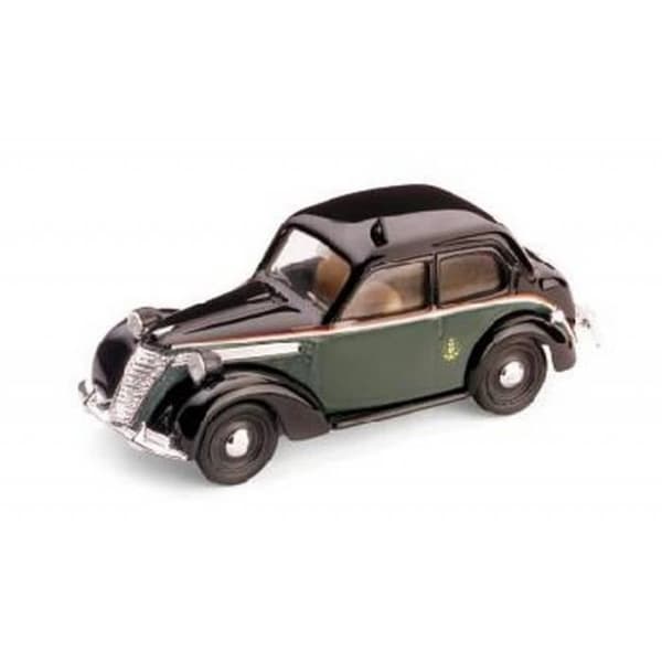 Modellsats - BRUMM - Fiat 1100 E Taxi di Milano 1949-53 - Gul - 1:43 - DIE CAST MODELL