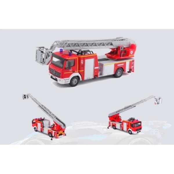 Monterade miniatyrer - Mercedes Atego Magirus DLK 23/12 Firefighter 1/55 Burago
