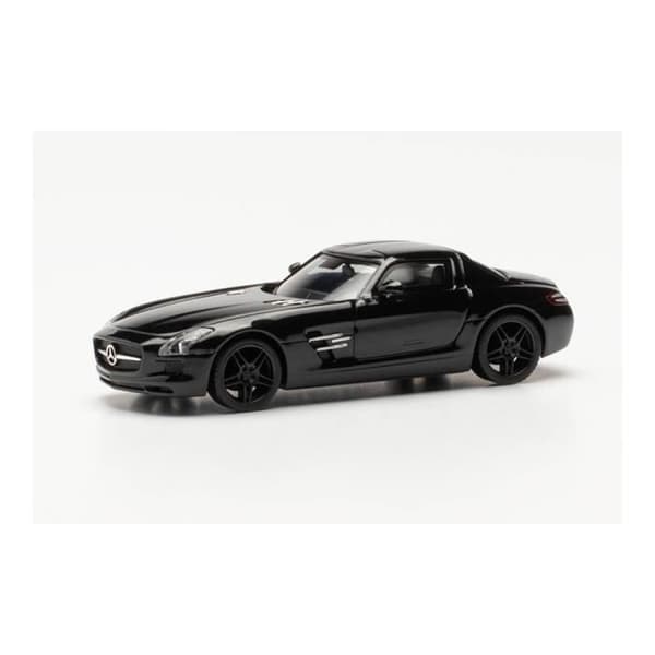 Monterade miniatyrer - Mercedes SLS AMG Svart 1/87 Herpa