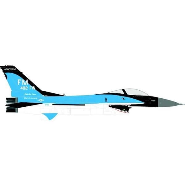 Miniatyrer monterade - Herpa - Lockheed Martin F-16C - 1/72 - Blå - Blandad