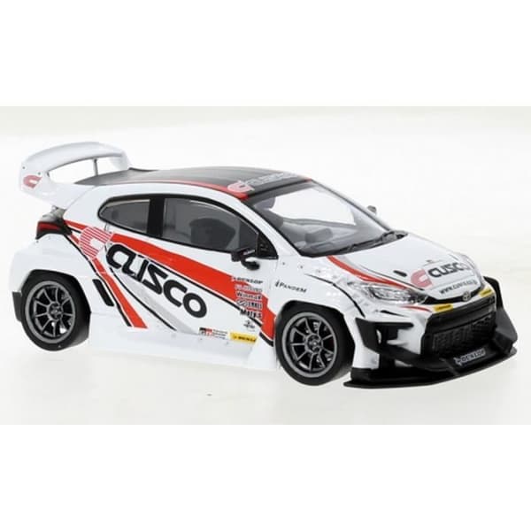Monterade miniatyrer - Toyota Yaris Pandem White Cusco 1/43 IXO
