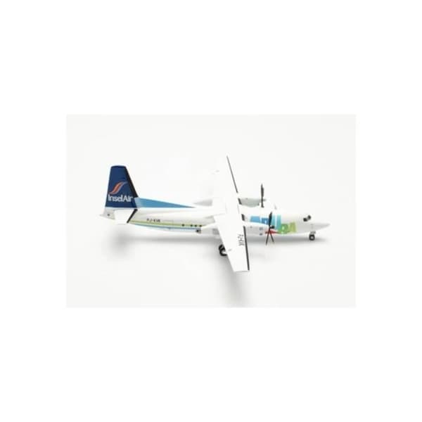 Monterade miniatyrer - Fokker 50 Insel Air PJ-KVK - 16*16 cm 1/200 Herpa