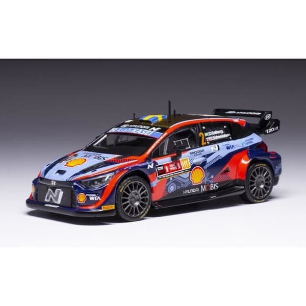 Miniatyrmodeller - IXO - Hyundai i20 Rally 1 - 4:e Rallye Ypres - 1/43 - Solberg O. 2022