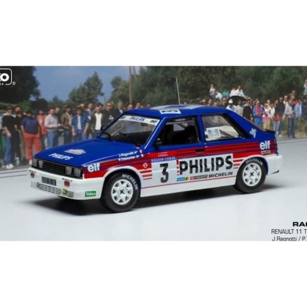 Miniatyrer monterade - IXO - Renault 1987 Ragnotti - 1/43 - Färg Blå - Rally