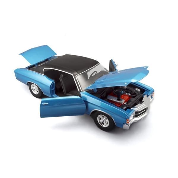 Samlarbil Chevrolet Chevelle SS454 Sport Coupe 1971 - MAISTO - 1/18 - Blå