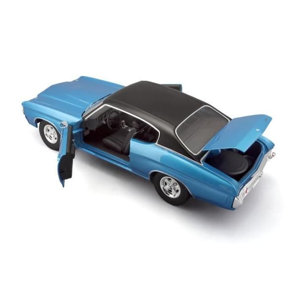 Samlarbil Chevrolet Chevelle SS454 Sport Coupe 1971 - MAISTO - 1/18 - Blå