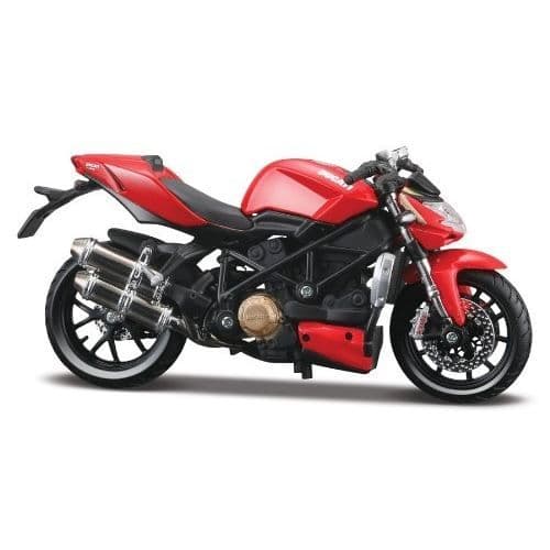 Leksak - MAISTO - DUCATI STREETFIGHTER S - Röd - Skala 1:12 - För vuxna från 14 år