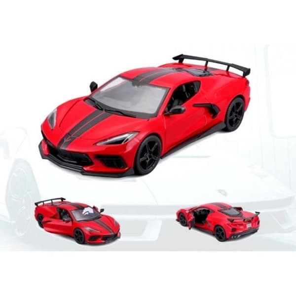 Monterade miniatyrer - Chevrolet Corvette Stingray Racing Red 1/24 Maisto