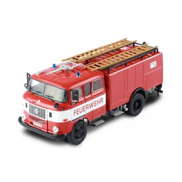 Minimatyrer monterade - IXO - IFA W 50 - 1/43 - Brandman - Röd