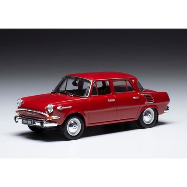 Monterade miniatyrer - Skoda 1000 MB Röd 1968 1/43 IXO