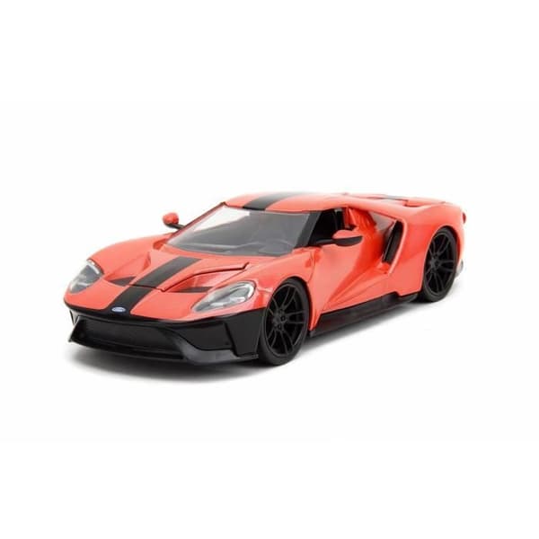 Miniatyrer monterade - Jada - Ford GT 2017 - Röd / Orange - 1/24 - Interiör