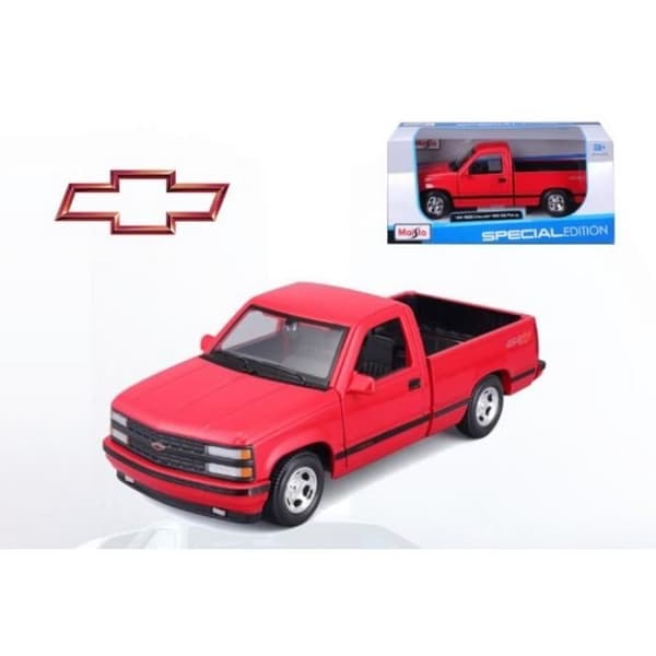 Monterade miniatyrer - Chevrolet 454 SS Pick-up Truck Röd 1/24 Maisto