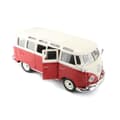 Miniatyrbild 3 av 4: Miniatyrbil - MAISTO - Volkswagen T1 Combi Samba M31956 - Metall - Röd i skala 1/25