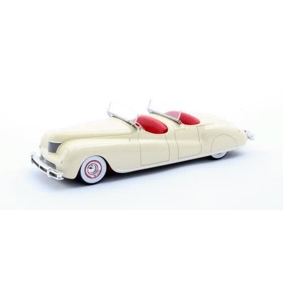Miniatyrer monterade - Matrix - Chrysler Newport 1941 - Cabriolet crème - 1/43 - Blandat