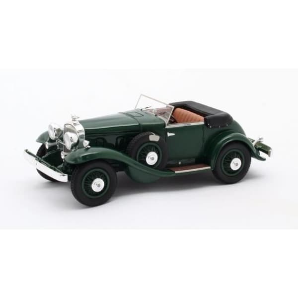 Miniatyrer monterade - Matrix - Stutz DV32 Super Bearcat - Cabriolet - 1/43 - Grön