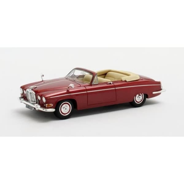 Monterade miniatyrer - Jaguar 420 G Cabriolet Classic Cars of Coventry - Metallic röd 1969 1/43 Matrix
