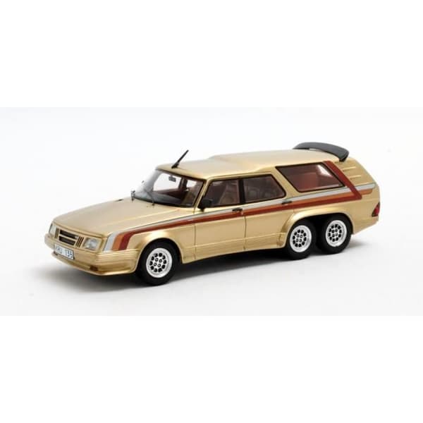 Miniatyrer monterade - Matrix - Saab 906 Turbo Koncept - Metallisk guld - 1/43 - 1984