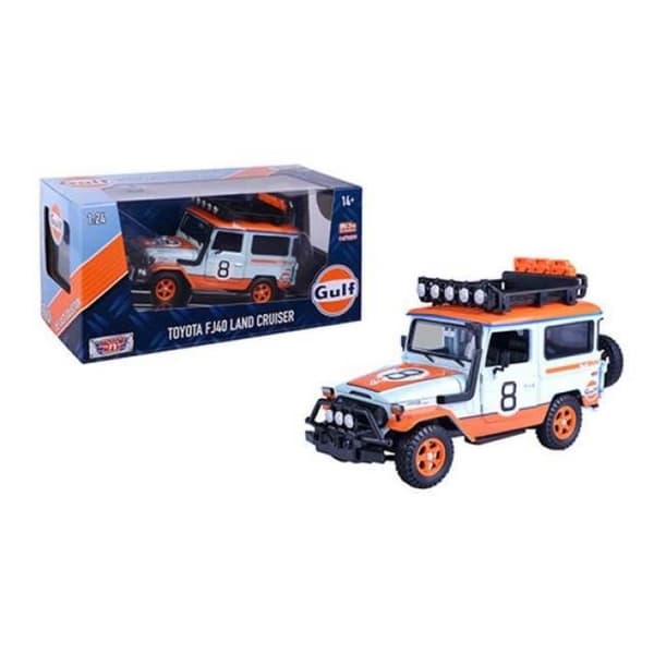 Monterade miniatyrer - Toyota FJ 40 Hard Top Gulf - med galleri 1974 1/24 Motormax