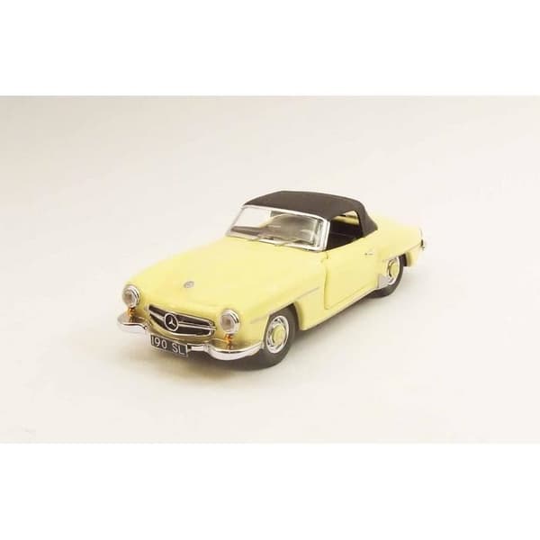 Monterade miniatyrer - Mercedes 190 SL gul 1955 1/43 Rio