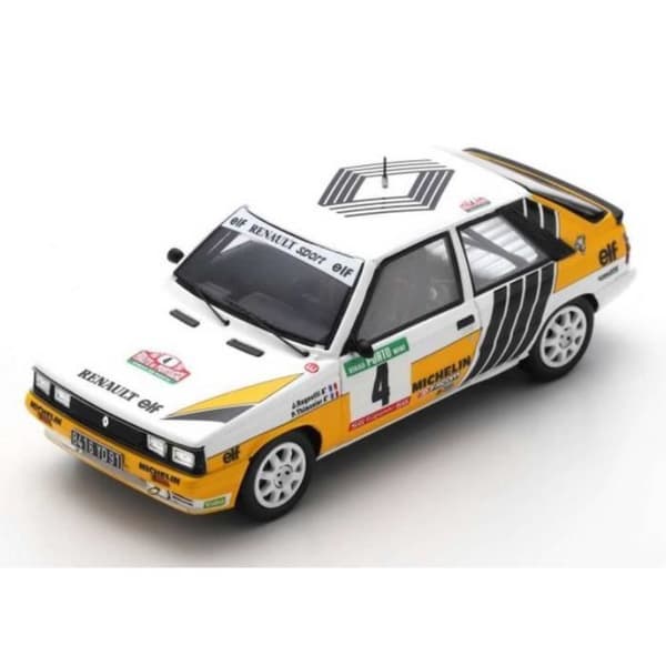Miniatyrer monterade - Spark - Renault 1987 Ragnotti - 1/43 - Vit - Rallye du Portugal