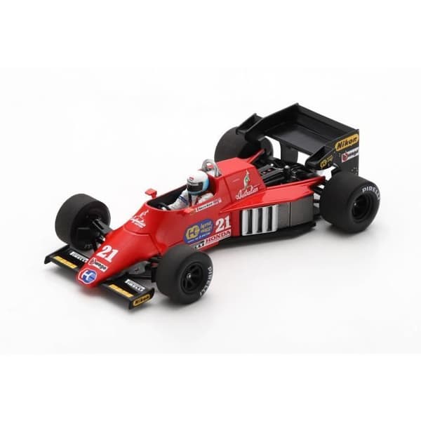 Miniatyrer monterade - Spark - 1984 Baldi 1/43 - Röd - Formule 1 - Spirit 101 GP Brasilien