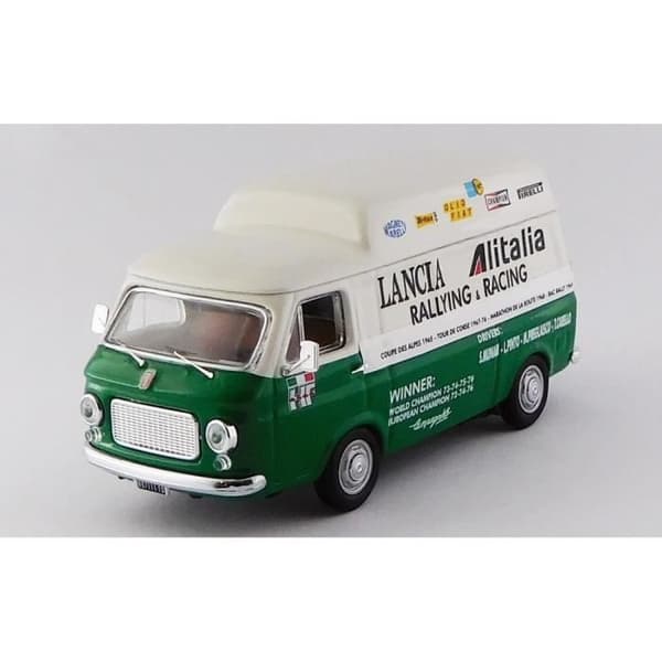 Miniatyrer monterade - Rio - 238 Tetto Alto - Grön - 1/43 - Lancia Corse Assistance