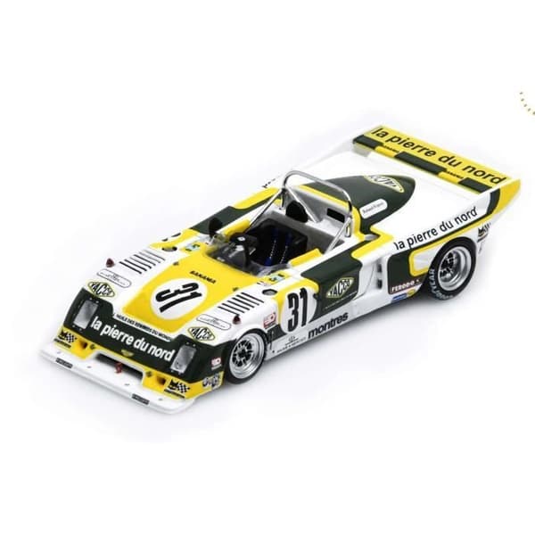 Miniatyrer monterade - Spark - Chevron 1978 Pignard - 1/43 - Gul - 24H du Mans