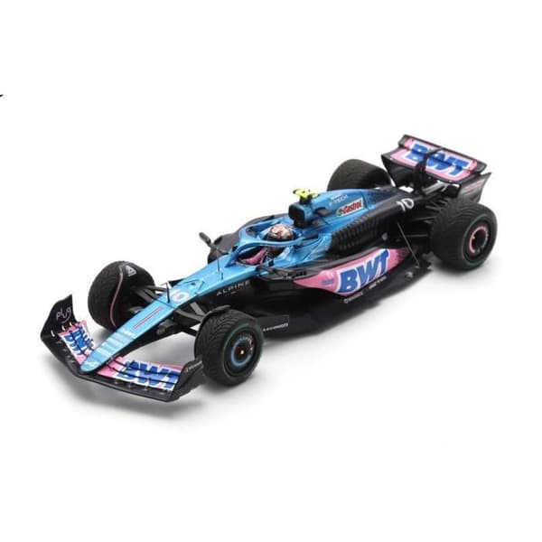 Miniatyrer monterade - Spark - A523 - 7:e GP Monaco - 1/43 - Regndäck - Alpine 2023 Gasly