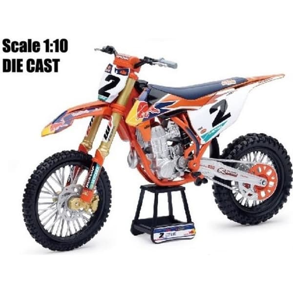 Miniatyrer monterade - Newray - 450 SX-F - KTM 2019 - Motocross - Skala 1/10